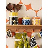 Orla Kiely Ok Retro Stripe Storage Jar Yellow