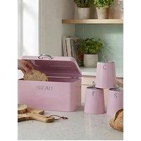 Salter Retro Bread Bin Pink