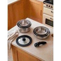 Russell Hobbs Stainless Steel Smart Clip 8 Piece Cookware Set