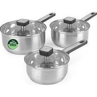 Salter Expert 3Pc Saucepan Set