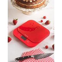 Salter British Bakes Waterproof Red Scale
