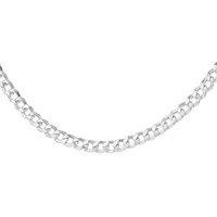 The Love Collection Sterling Silver 100 Hollow Curb Chain 46Cm/18'