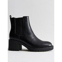 New Look Womens Block Heel Chelsea Ankle Boots - Black