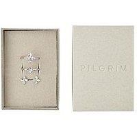 Pilgrim Sanine - Gift Set, Rings & Earstuds, Silver-Plated
