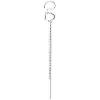 Pilgrim Evon - Ear Cuff, 2-In-1 Set, Silver-Plated