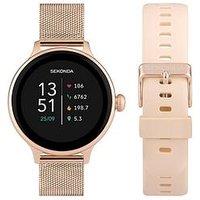 Sekonda Womens Connect Watch With Extra Strap - Rose Gold
