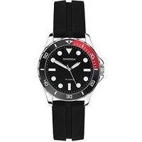 Sekonda Womens Balearic Black Silicone Strap With Black Dial Analogue Watch