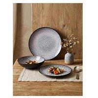 Waterside 12Pc Blue Purple Reactive Glaze Dinner Set