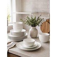 Waterside 12Pc Embossed Dinner Set