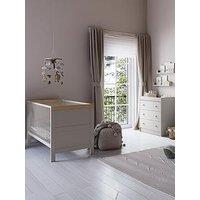 Little Acorns Florence 2 Piece Roomset - Cot Bed & Dresser - Cashmere & Honeyoak