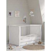 Little Acorns Celeste Under Bed Draw - White Inc. Brushed Gold Knobs