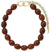 Pilgrim Still - Necklace Gold-Plated/Brown