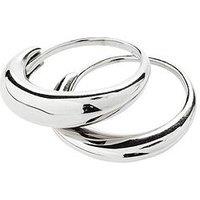 Pilgrim Kaisyn Waterproof Ring, 2-In-1 Set, Silver-Plated