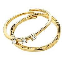Pilgrim Ivarin - Rings, 2-In-1 Set, Gold-Plated