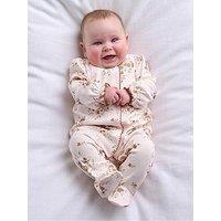 Mamas & Papas Baby Girls Large Floral Print Sleepsuit - Pink