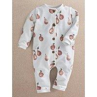 Mamas & Papas Baby Girls Fruit Print Romper - Pink
