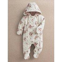 Mamas & Papas Baby Girls Ditsy Print Pramsuit - Pink