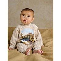 Mamas & Papas Baby Boys 2 Piece Train Knitted Jumper & Leggings Set - Blue
