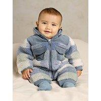 Mamas & Papas Baby Boys Gingham Pramsuit - Blue