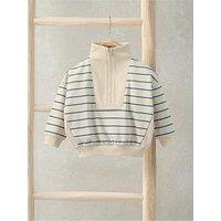 Mamas & Papas Baby Boys Funnel Neck Jumper - Blue