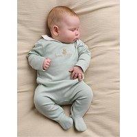 Mamas & Papas Baby Boys Born In 2027 Bear Sleepsuit - Blue