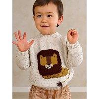 Mamas & Papas Baby Boys Lion Knit Jumper - Beige