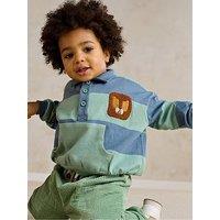 Mamas & Papas Baby Boys Stripe Polo Collar Sweatshirt