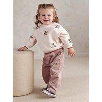 Mamas & Papas Baby Girls Berry Sweatshirt - Cream