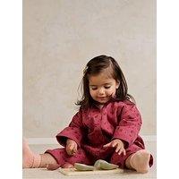 Mamas & Papas Baby Girls Floral Boiler Suit Romper - Pink