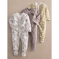 Mamas & Papas Baby Boys 3 Pack Hobby Horse Sleepsuits