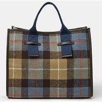 Accessorize Check Print Handheld Bag