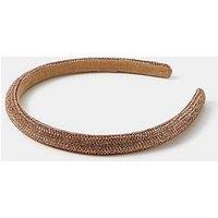 Accessorize Sparkle Bronze Alice Headband - Brown