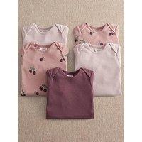 Mamas & Papas Baby Girls 5 Pack Bramble Long Sleeve Bodysuits