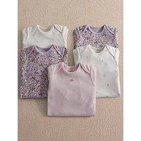 Mamas & Papas Baby Girls 5 Pack Vintage Floral Long Sleeve Bodysuits