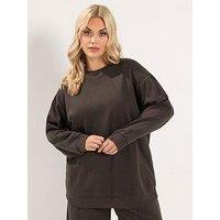 Yours Crew Neck Sweatshirt - Brown
