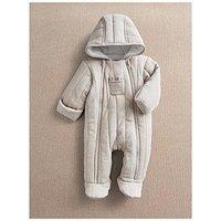 Mamas & Papas Baby Unisex Jersey Pramsuit - Beige