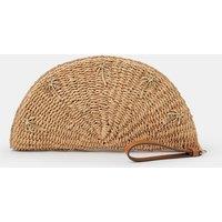 Accessorize Palm Tree Crescent Clutch Bag