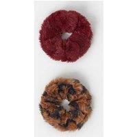 Accessorize Faux Fur Scrunchies 2 Pack