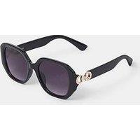 Accessorize Large Detail Arm Sunglasses
