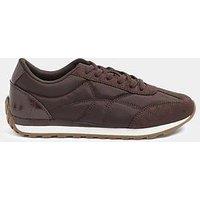Yours Curve Extra Wide Fit Quilted Trainers - Red