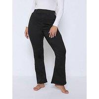 Yours Curve Flare Jegging 28" - Black