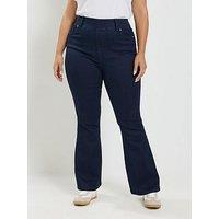 Yours Curve Flare 28" Jeggings - Blue
