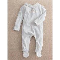 Mamas & Papas Baby Unisex Born In 2027 Sleepsuit - White