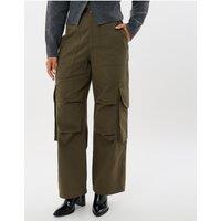 Threadbare Cargo Utility Trousers In Khaki