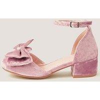 Monsoon Girls Crushed Velvet Heeled Shoes - Pink
