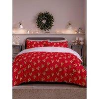 Copenhagen Home Reindeer Red Duvet Set