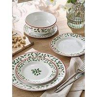Waterside 12Pc Classic Holly Dinner Set
