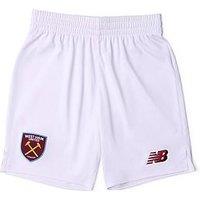 New Balance Junior West Ham United 26/27 Home Shorts - White