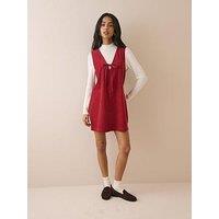 Nobodys Child Cord Nila Shift Mini Dress - Red