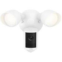 Ring Floodlight Cam (Newest Gen) - Wired- Retinal 2K Security Camera- White